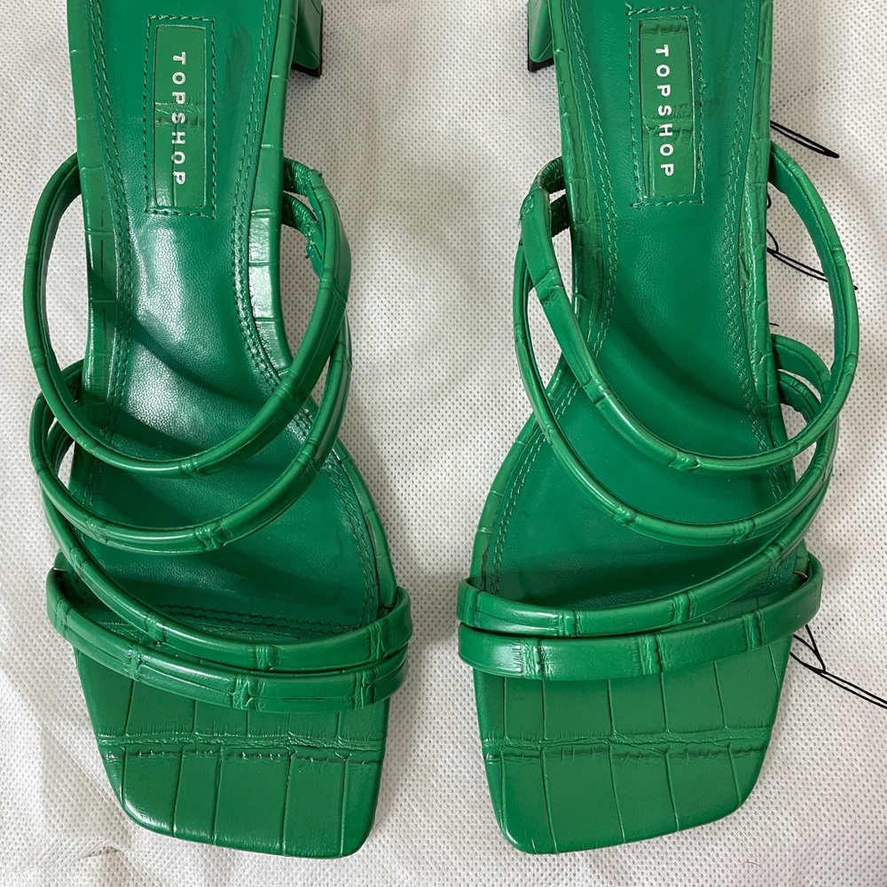 Opened toe mules